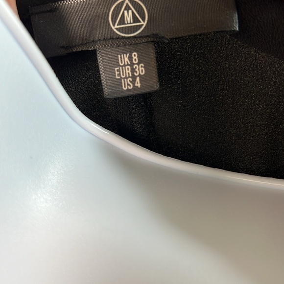 Missguided Black Satin Blouse NWOT - Picture 3 of 3